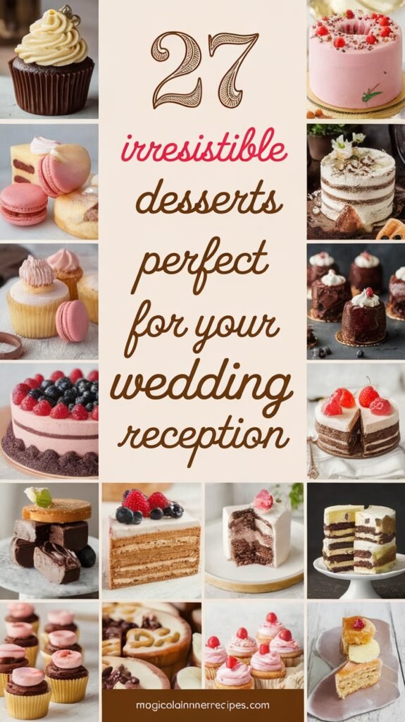 27 Irresistible Desserts Perfect for Your Wedding Reception