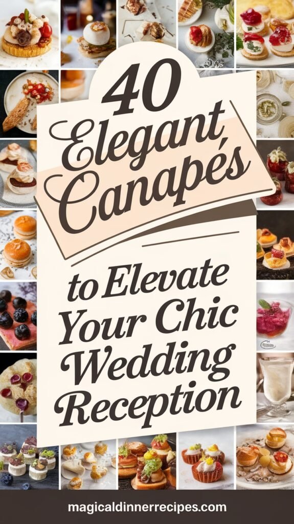 40 Elegant Canapés to Elevate Your Chic Wedding Reception