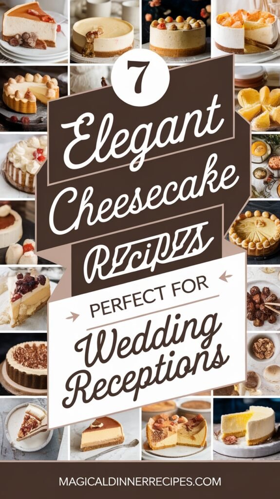 7 Elegant Cheesecake Recipes Perfect for Wedding Receptions