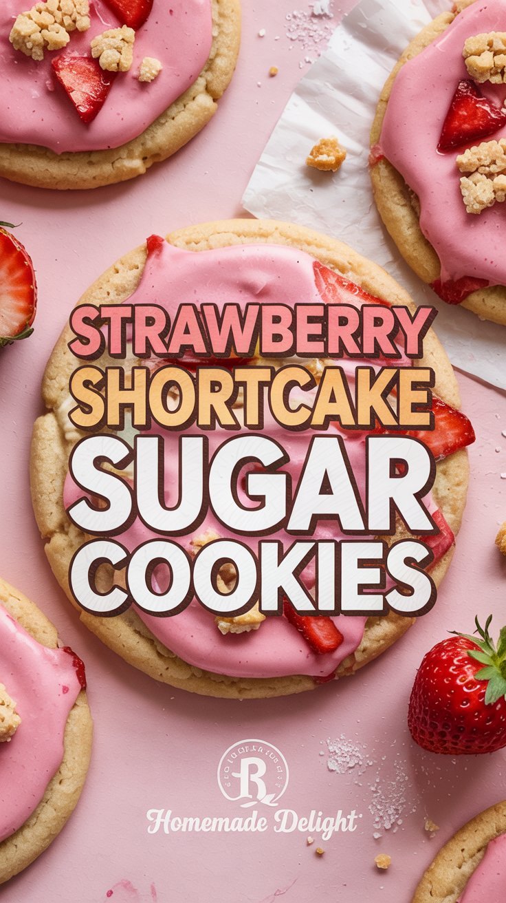 Strawberry Shortcake Sugar Cookies