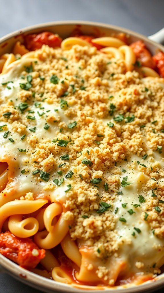 Creamy Four-Cheese Pasta Bake